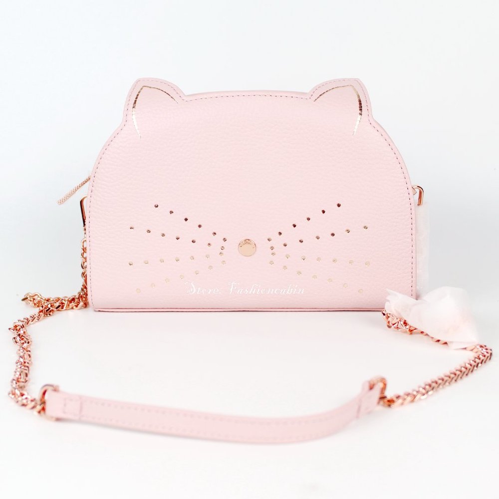 NWT Ted Baker Cat Leather Crossbody Bag